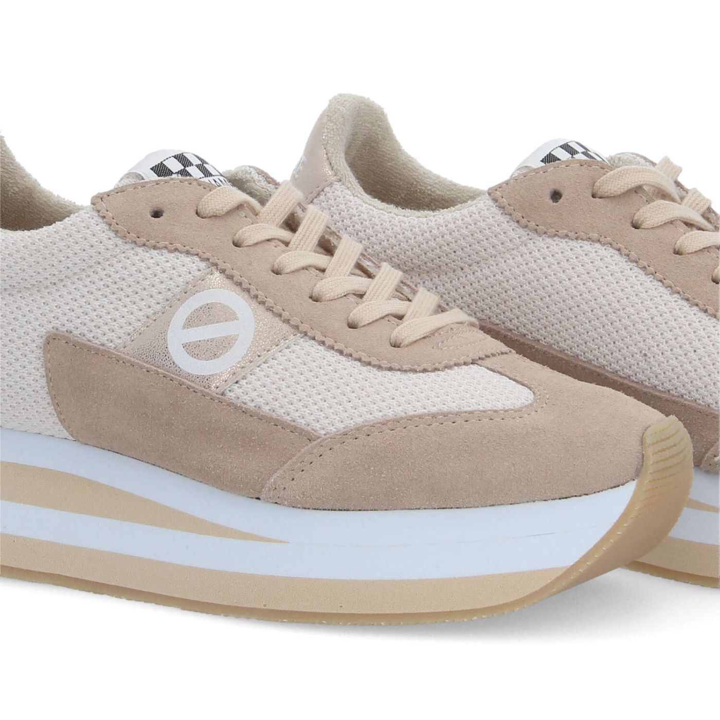 FLEX M JOGGER W - SDE/S.KNIT/GLOW - ROSA CHIARO/BIANCO SPORCO/ORO